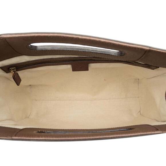 GUCCI Brown Leather Shoulder Bag - Picture 4 of 6